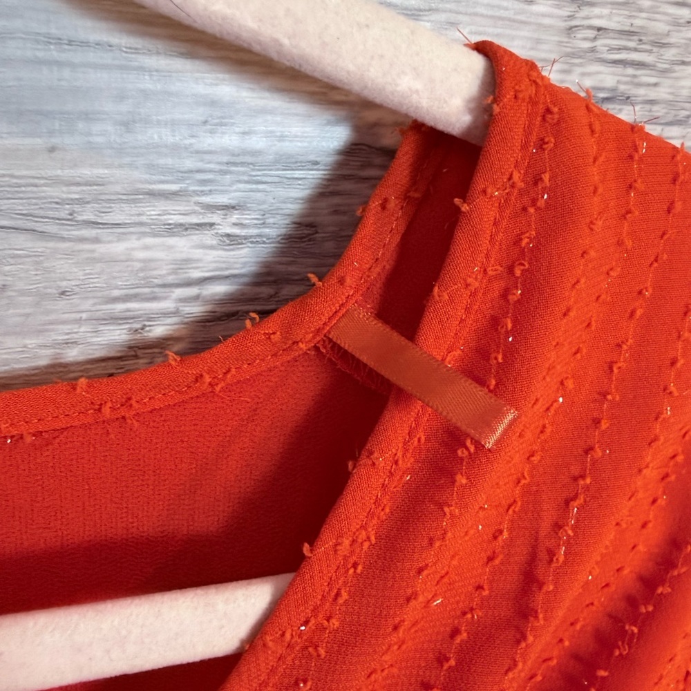 Michael Kors NWT Optic Orange Ruffle Dress Size S - Picture 6 of 14